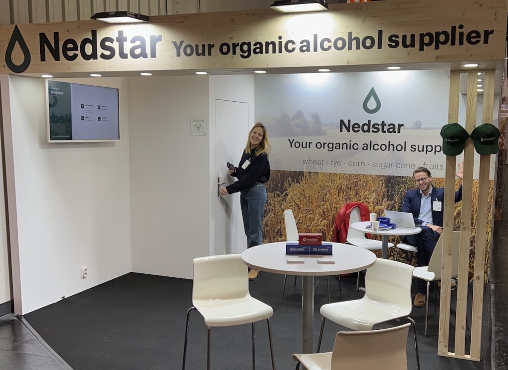 A carbon neutral exhibition stand done by Messeforum at Biofach 2023 for Nedstar B.V.