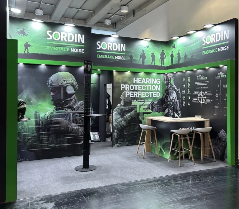 A carbon neutral exhibition stand designed and built by Messeforum Oy