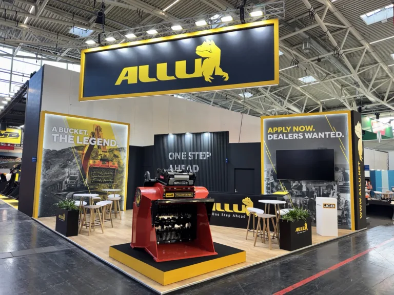 An exhibition stand from Messeforum Oy to Allu Group